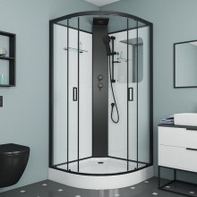 Душевая кабина Grossman GR251 90x90 Черная без гидромассажа