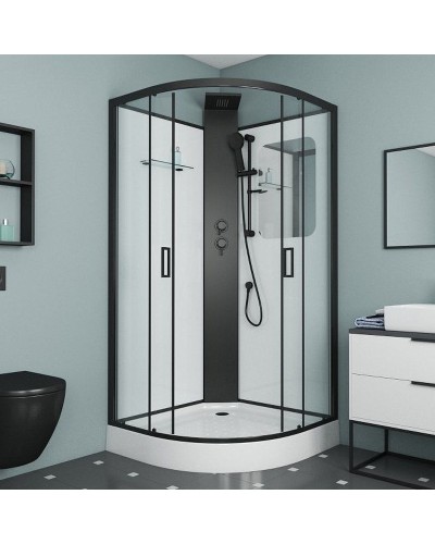 Душевая кабина Grossman GR251 90x90 Черная без гидромассажа