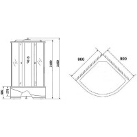 Душевая кабина Niagara Eco 90х90 NG-8308-14 без гидромассажа