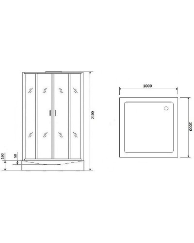 Душевая кабина Niagara Premium 100x100 NG-6002-01Q без гидромассажа