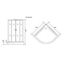 Душевая кабина Niagara Premium 100x100 NG-6902-01G Black с гидромассажем