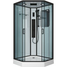 Душевая кабина Niagara Premium 90x90 NG-6901-01GD Black с гидромассажем