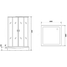 Душевая кабина Niagara Premium 100x100 NG-6902-01Q Black без гидромассажа