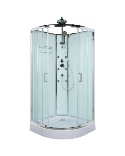 Душевая кабина 80х80х225 см BelBagno Uno прозрачное UNO-CAB-R-2-80-C-CR