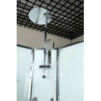 Душевая кабина 80х80х225 см BelBagno Uno прозрачное UNO-CAB-R-2-80-C-CR