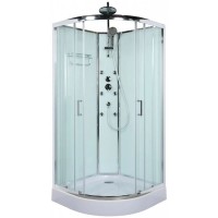 Душевая кабина 90х90х225 см BelBagno Uno прозрачное UNO-CAB-R-2-90-C-CR