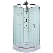 Душевая кабина 90х90х225 см BelBagno Uno прозрачное UNO-CAB-R-2-90-C-CR