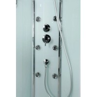 Душевая кабина 90х90х225 см BelBagno Uno прозрачное UNO-CAB-R-2-90-C-CR