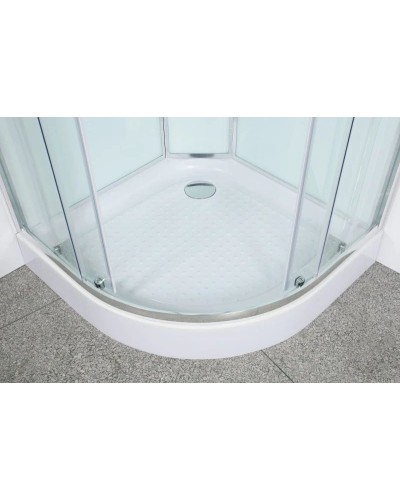 Душевая кабина 90х90х225 см BelBagno Uno прозрачное UNO-CAB-R-2-90-C-CR