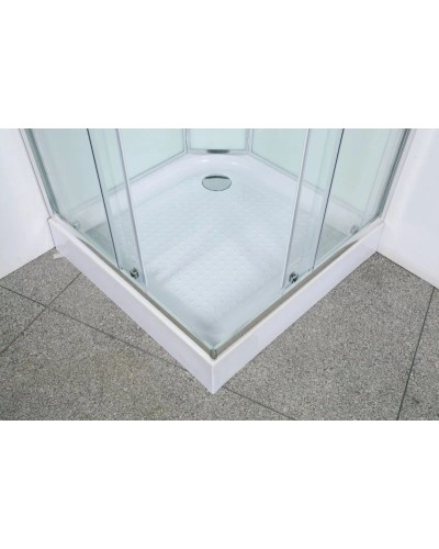 Душевая кабина 90х90х225 см BelBagno Uno прозрачное UNO-CAB-A-2-90-C-CR