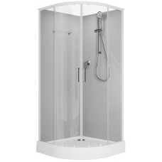 Душевая кабина Aquanet Passion EVO R White 90х90 267253 без гидромассажа