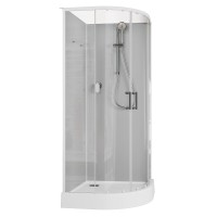 Душевая кабина Aquanet Passion EVO R White 90х90 267253 без гидромассажа