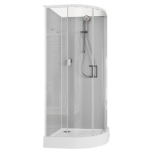 Душевая кабина Aquanet Passion EVO R White 90х90 267253 без гидромассажа