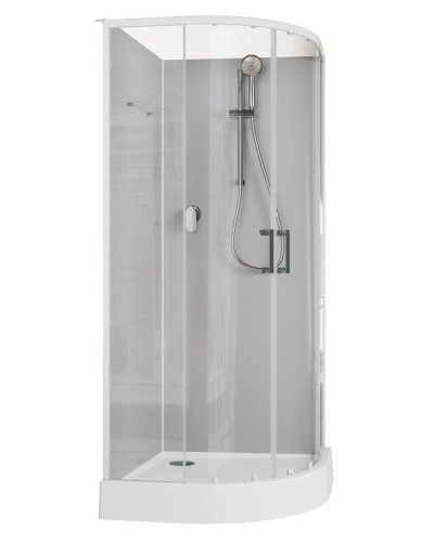 Душевая кабина Aquanet Passion EVO R White 90х90 267253 без гидромассажа