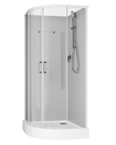 Душевая кабина Aquanet Passion EVO R White 90х90 267253 без гидромассажа