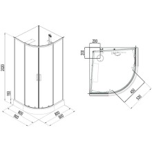 Душевая кабина Aquanet Passion EVO R White 90х90 267253 без гидромассажа