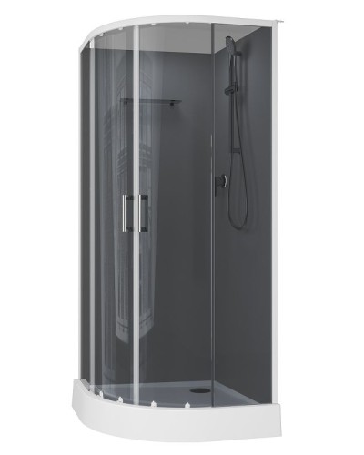 Душевая кабина Aquanet Passion EVO R White 90х90 267254 без гидромассажа