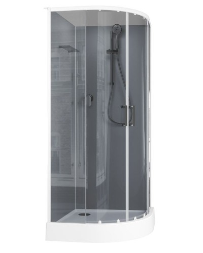 Душевая кабина Aquanet Passion EVO R White 90х90 267254 без гидромассажа