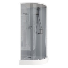 Душевая кабина Aquanet Passion EVO R White 90х90 267255 без гидромассажа