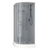 Душевая кабина Aquanet Passion EVO R White 90х90 267255 без гидромассажа