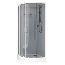 Душевая кабина Aquanet Passion EVO R White 90х90 267255 без гидромассажа