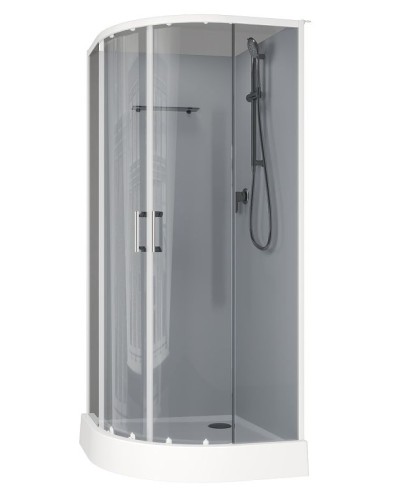 Душевая кабина Aquanet Passion EVO R White 90х90 267255 без гидромассажа