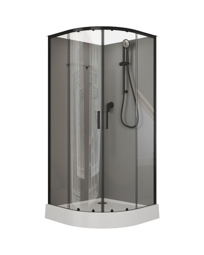 Душевая кабина Aquanet Passion EVO R Black 90х90 267257 без гидромассажа