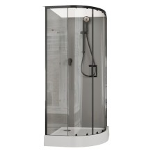 Душевая кабина Aquanet Passion EVO R Black 90х90 267257 без гидромассажа