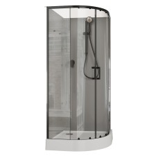 Душевая кабина Aquanet Passion EVO R Black 90х90 267257 без гидромассажа