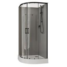 Душевая кабина Aquanet Passion EVO R Black 90х90 267257 без гидромассажа