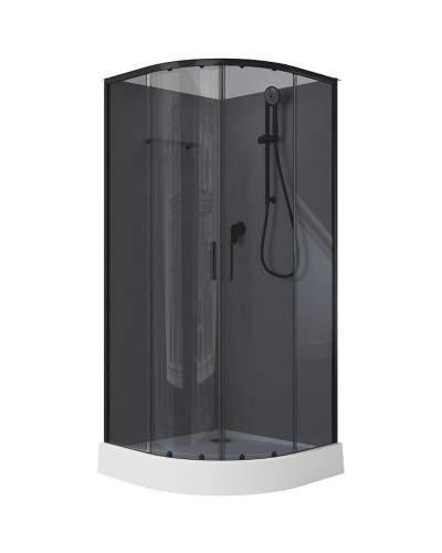 Душевая кабина Aquanet Passion EVO R Black 90х90 267259 без гидромассажа