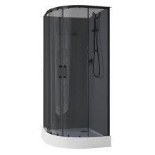 Душевая кабина Aquanet Passion EVO R Black 90х90 267259 без гидромассажа