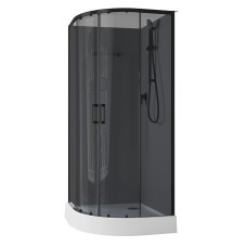 Душевая кабина Aquanet Passion EVO R Black 90х90 267259 без гидромассажа