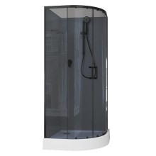 Душевая кабина Aquanet Passion EVO R Black 90х90 267259 без гидромассажа
