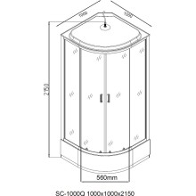 Душевая кабина Aquanet SC-1000Q 100х100 243329 без гидромассажа