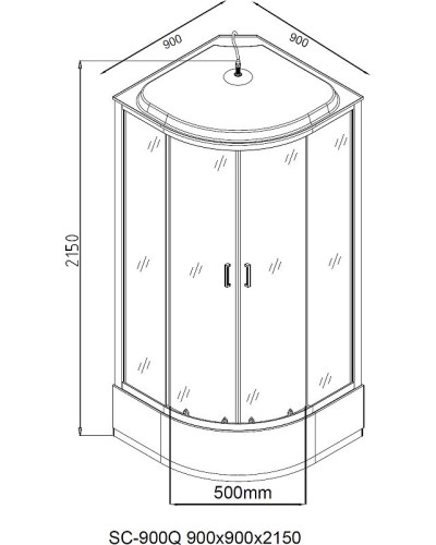 Душевая кабина Aquanet SC-900Q 90х90 243328 без гидромассажа