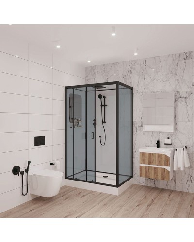 Душевая кабина Niagara Premium 120x80 NG-6912-01QL Black без гидромассажа