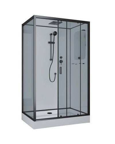 Душевая кабина Niagara Premium 120x80 NG-6912-01QR Black без гидромассажа