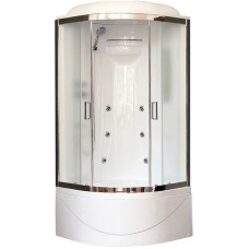 Душевая кабина Royal Bath BK 90x90 RB90BK2-M-CH-EL с гидромассажем