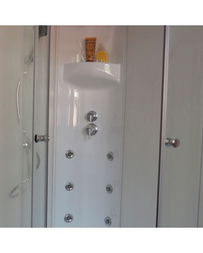 Душевая кабина Royal Bath BK 120x80 RB8120BK3-WT-L с гидромассажем