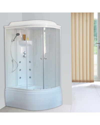 Душевая кабина Royal Bath BK 120x80 RB8120BK3-WT-L с гидромассажем