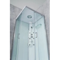 Душевая кабина 80х80х235 см BelBagno UNO-CAB-A-2-80-C-Cr-TOP прозрачное