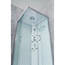 Душевая кабина 80х80х235 см BelBagno UNO-CAB-A-2-80-C-Cr-TOP прозрачное