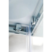 Душевая кабина 80х80х235 см BelBagno UNO-CAB-A-2-80-P-Cr-TOP текстурное стекло