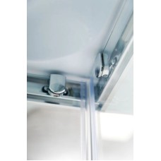 Душевая кабина 80х80х235 см BelBagno UNO-CAB-A-2-80-P-Cr-TOP текстурное стекло