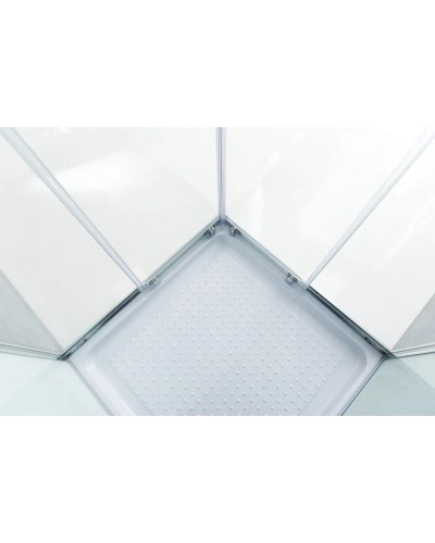 Душевая кабина 80х80х235 см BelBagno UNO-CAB-A-2-80-P-Cr-TOP текстурное стекло