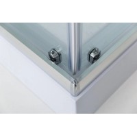 Душевая кабина 80х80х235 см BelBagno UNO-CAB-A-2-80-P-Cr-TOP текстурное стекло