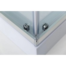 Душевая кабина 80х80х235 см BelBagno UNO-CAB-A-2-80-P-Cr-TOP текстурное стекло