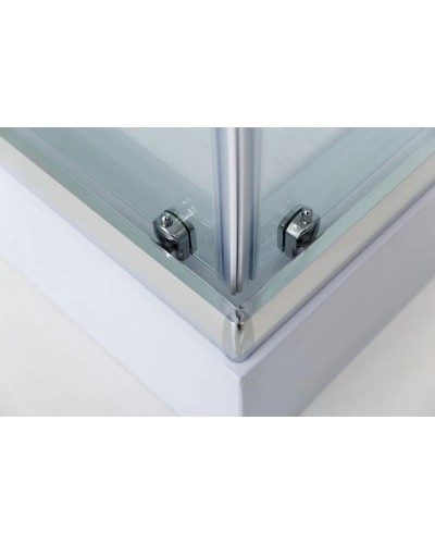 Душевая кабина 80х80х235 см BelBagno UNO-CAB-A-2-80-P-Cr-TOP текстурное стекло