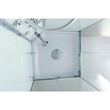 Душевая кабина 80х80х235 см BelBagno UNO-CAB-A-2-80-P-Cr-TOP текстурное стекло